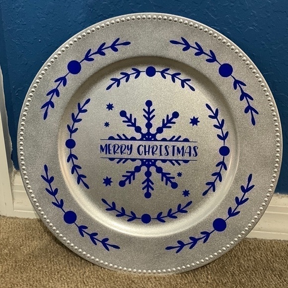 Other - Christmas Decoration. Plastic Charger Plate